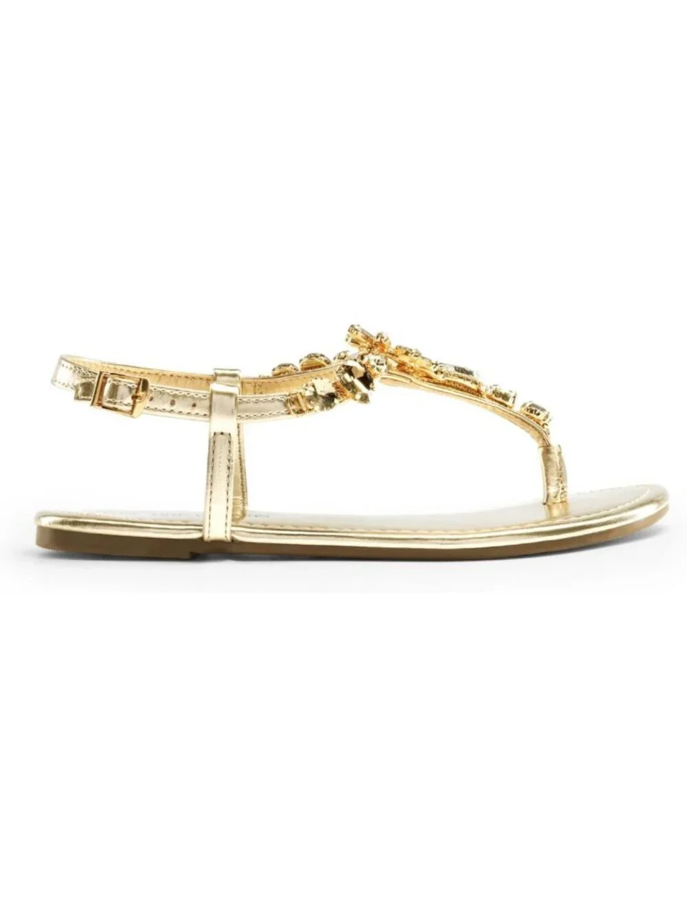 Stylish Women's Rhinestone Flat Sandals | Comfortable Summer Footwear